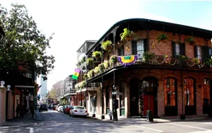 French Quarter Balcony Wallpaper