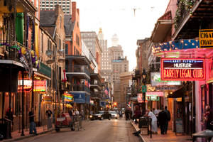French Quarter Red Light District Wallpaper