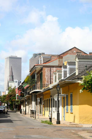 French Quarter Small Houses Wallpaper