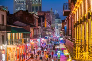 French Quarter Street Lights Wallpaper