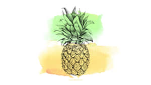 Fresh And Refreshing Pineapple Desktop Wallpaper