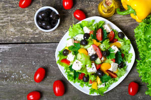 Fresh Healthy Salad Cooking Wallpaper