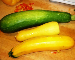 Fresh Organic Yellow Squash And Zucchini On A Rustic Table Wallpaper