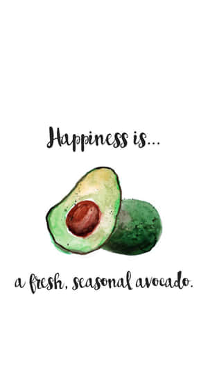 Fresh Seasonal Avocado Iphone Wallpaper