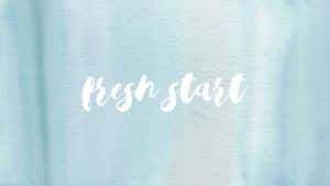 Fresh Start Aesthetic Light Blue Wallpaper