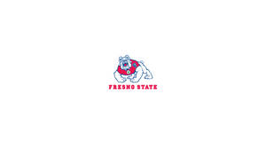 Fresno State Bulldogs On White Background Wallpaper