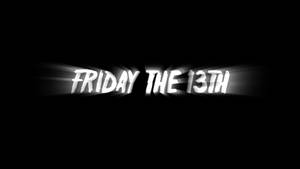 Friday The 13th Glowing Text Wallpaper