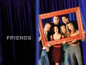 Friends Desktop Orange Frame Wallpaper