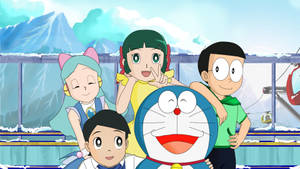 Friends Doraemon 4k Wallpaper