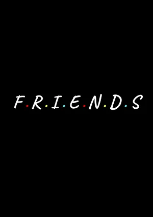 Friends Logo Black Portrait Wallpaper