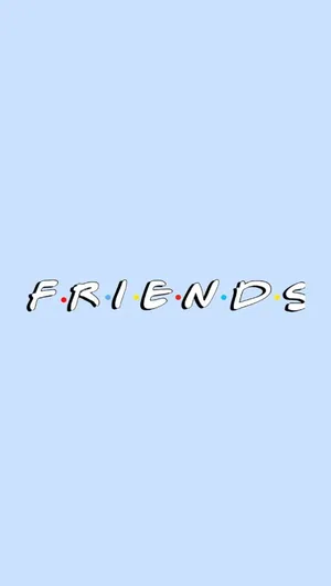 Friends Logo Blue Background Wallpaper
