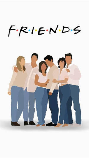 Friends Logo Cartoon Wallpaper