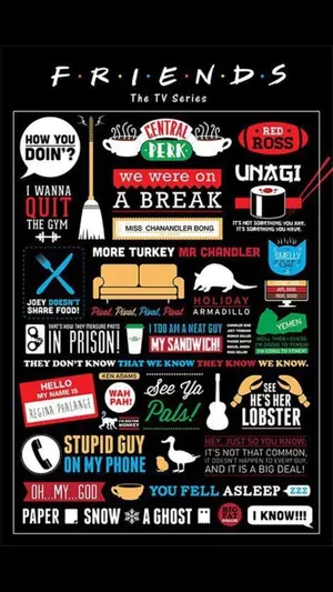 Friends Logo Icons Wallpaper