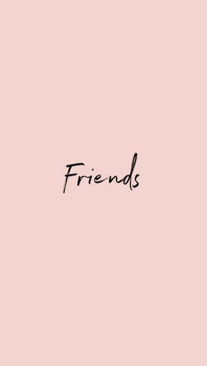 Friends Logo Peach Background Wallpaper