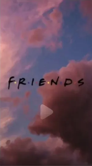 Friends Logo Red Sky Wallpaper