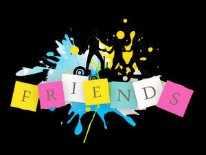 Friends Logo Sticky Notes Wallpaper
