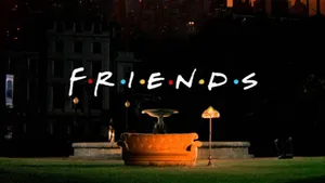 Friends Tv Show Fountain And Sofa Wallpaper
