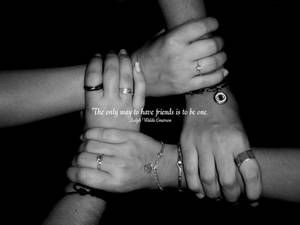 Friendship Quotes With Hands Wallpaper