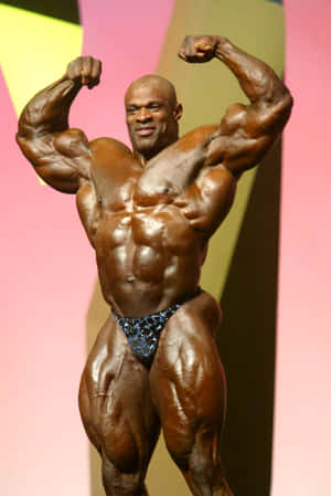 Front Double Biceps Of Ronnie Coleman Wallpaper