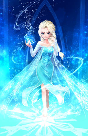 Frozen Elsa Anime Throne Wallpaper