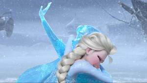 Frozen Elsa Anna Ice Statue Wallpaper