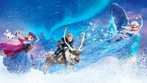 Frozen Elsa In Action Wallpaper
