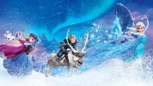 Frozen Elsa In Action Wallpaper