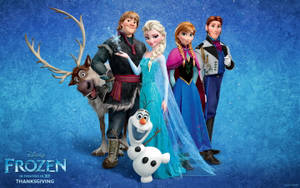 Frozen Elsa Movie Poster Wallpaper