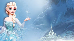Frozen Elsa Smoky Design Wallpaper