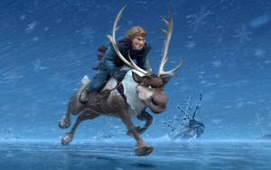 Frozen Kristoff Sven Ocean Wallpaper