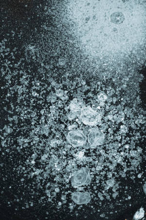 Frozen Water Bubbles Wallpaper