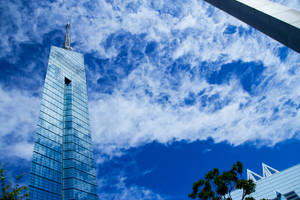 Fukuoka Tower Under Blue Sky Wallpaper