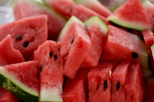 Full 4k Desktop Watermelon Slices Wallpaper