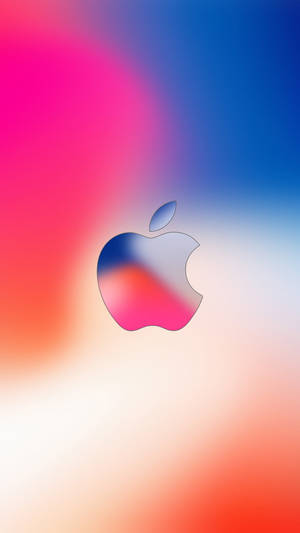 Full Hd Apple In Gradient Blur Wallpaper