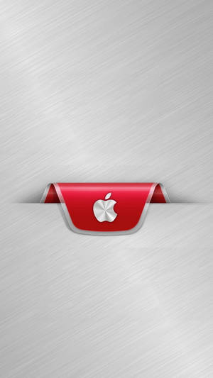 Full Hd Apple In Red Wallpaper