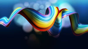 Full Hd Tablet Rainbow Ribbon Wallpaper