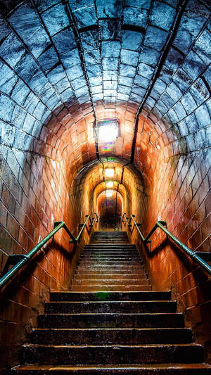 Full Hd Underground Stairs Android Wallpaper