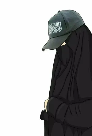 Fully Covered Girl In Cadar And Cap Wallpaper