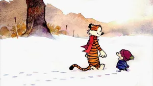 Fun Adventures With Calvin And Hobbes In 4k Wallpaper