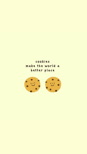 Fun Cookie Art On Iphone Wallpaper