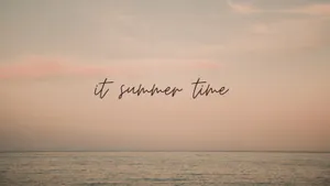 Fun In The Sun With A Summer Aesthetic Laptop Wallpaper