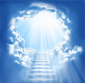 Funeral Clouds With Stairway To Heaven Wallpaper