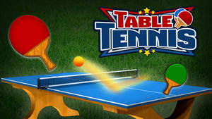 Funky Table Tennis Poster Wallpaper