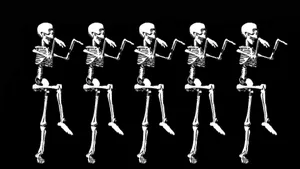 Funny And Cute Skeleton Iphone Ensemble Wallpaper