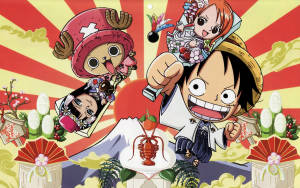 Funny Anime One Piece Artwork Wallpaper