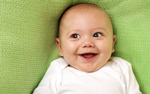 Funny Baby With A Smile Wallpaper