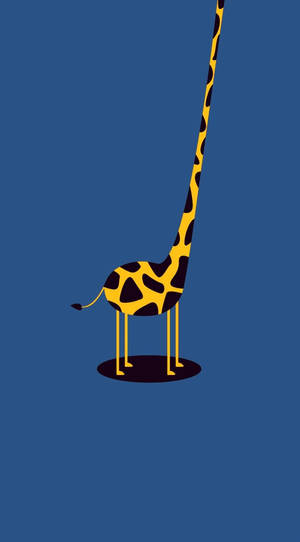 Funny Cartoon Giraffe Wallpaper