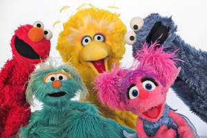 Funny Characters Of Sesame Street Wallpaper