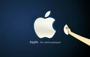 Funny Clean Apple Logo Wallpaper