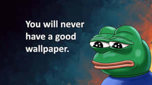 Funny Clean Frog Meme Wallpaper